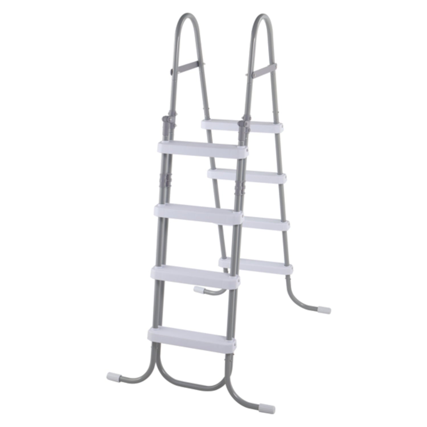 Alvantor 4-Step Above Ground Pool Ladder with Safety Buckle Foldable Entry Side 300 lb Capacity for Pools up to 52 in