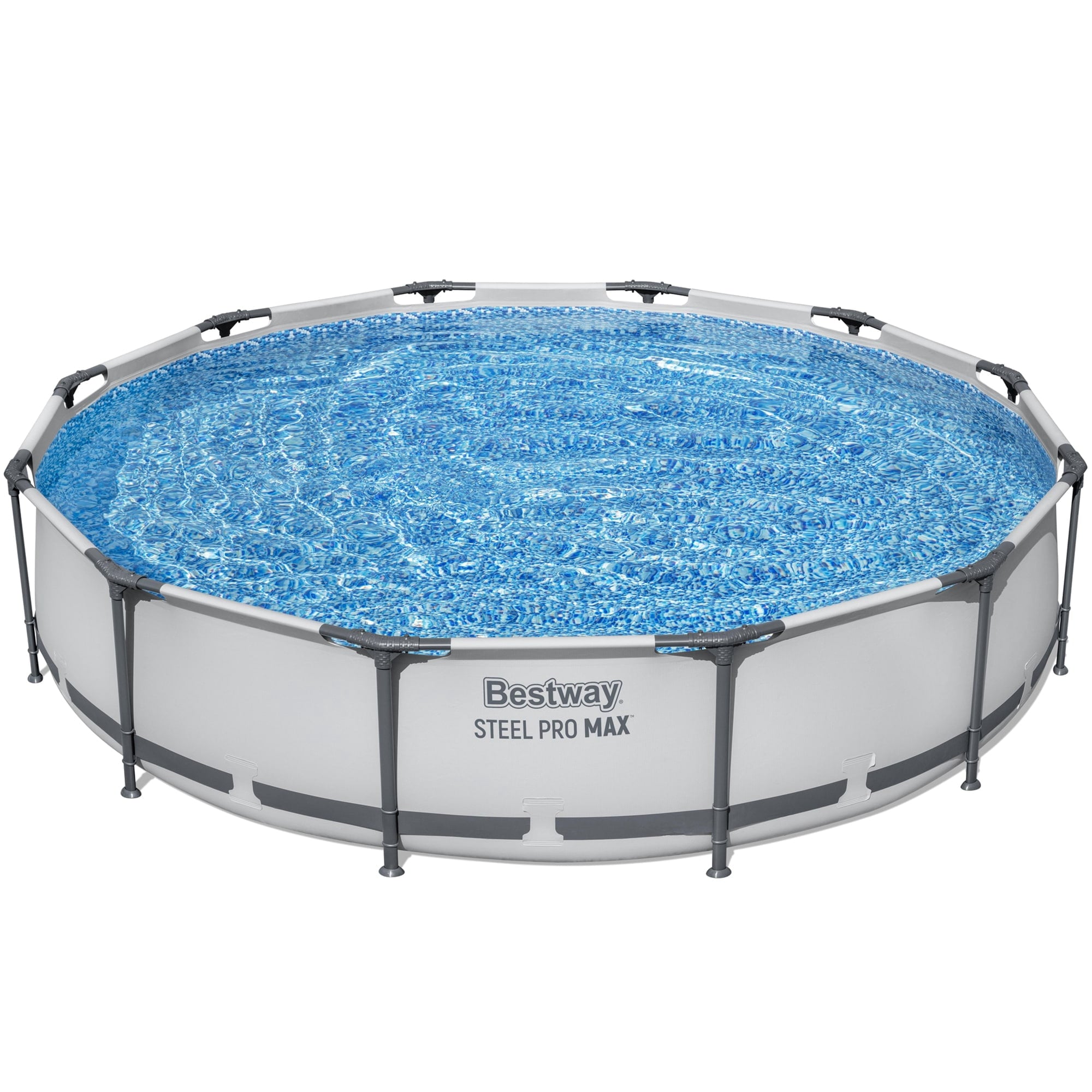 Bestway 12' x 30 Steel Pro Round Frame Above Ground Pool Set with Filter Pump