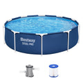 Bestway Steel Pro 10' x 30 Above Ground Swimming Pool Set with Filter Pump