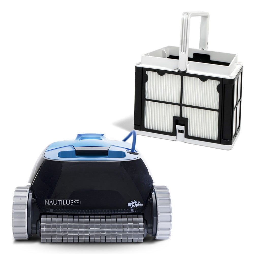 Dolphin Nautilus CC Robotic Pool Vacuum Cleaner with Ultra-Fine Filters, Pools Up To 33 FT