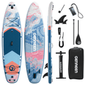 Genreen 11’ Inflatable Stand Up Paddle Board with SUP Accessories, Fishing Paddle Board for Youth & Adults of All Skill Levels