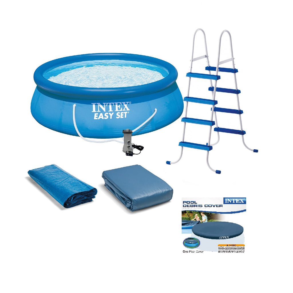 Intex 15' x 48 Easy Set Swimming Pool Kit w/ 1000 GPH GFCI Filter Pump 26167EH