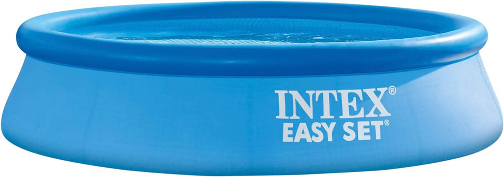 Intex 10ft Round Easy Set Above Ground Swimming Pool for Kids & Families, Inflatable Ring Outdoor Backyard Pool, Quick Setup Summer Water Fun Pool, 30in Deep (28120EH)