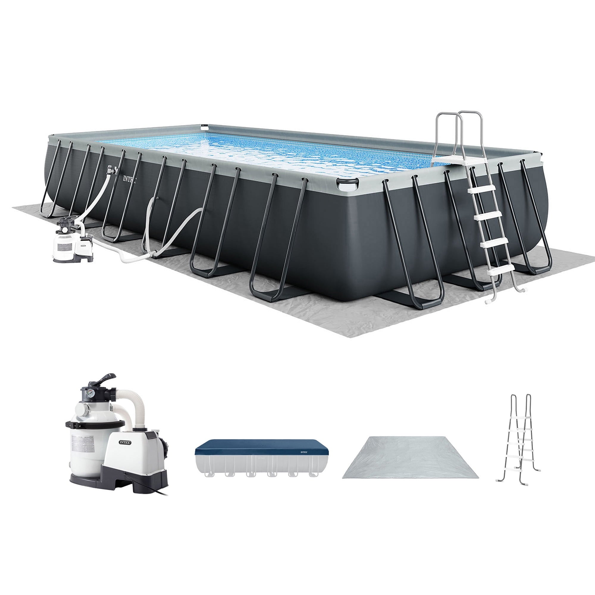 INTEX Ultra XTR 24' x 12' x 52 Above Ground Swimming Pool Set w/ Pump