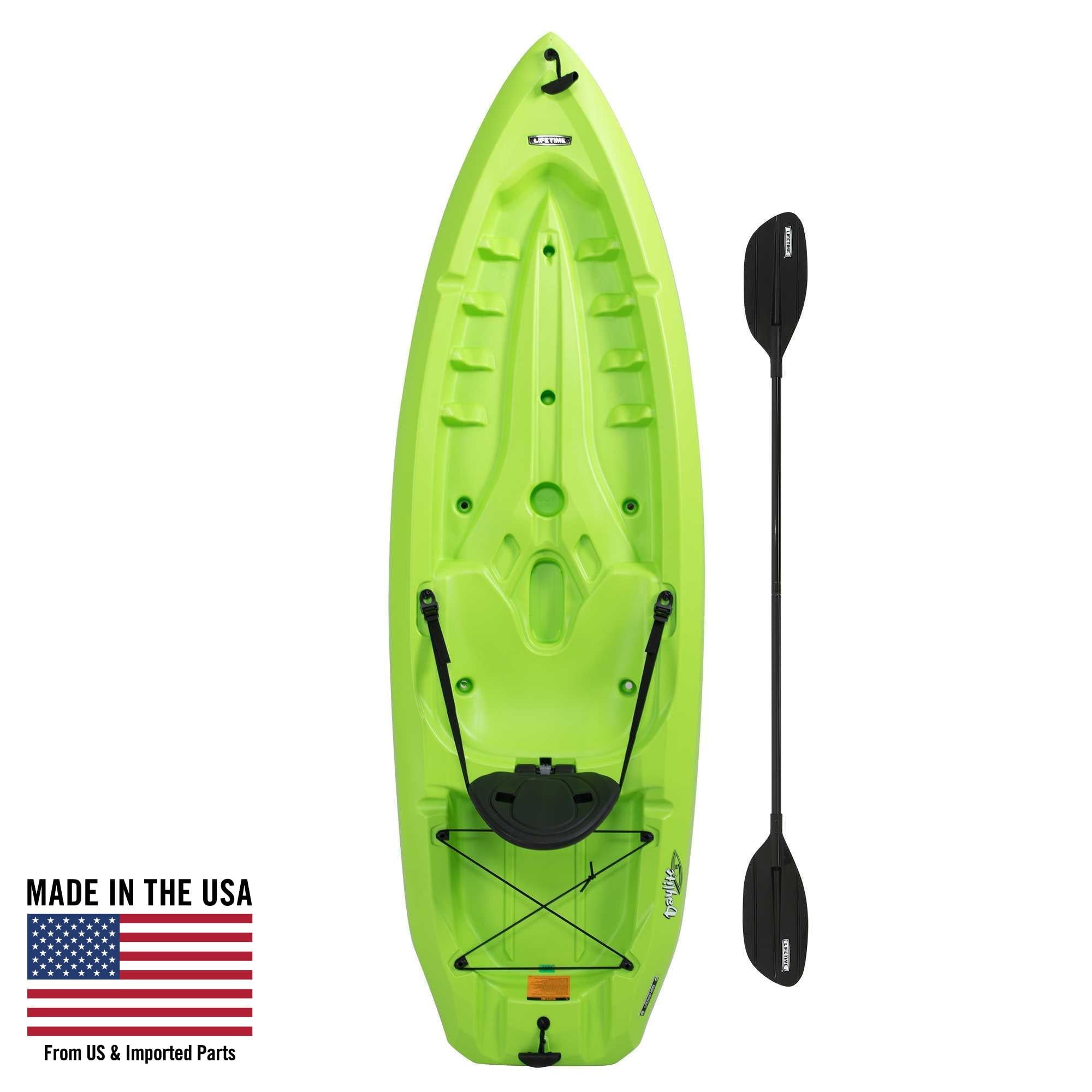 Lifetime Daylite 8 ft Sit-On-Top Kayak with Paddle, Red (90775)