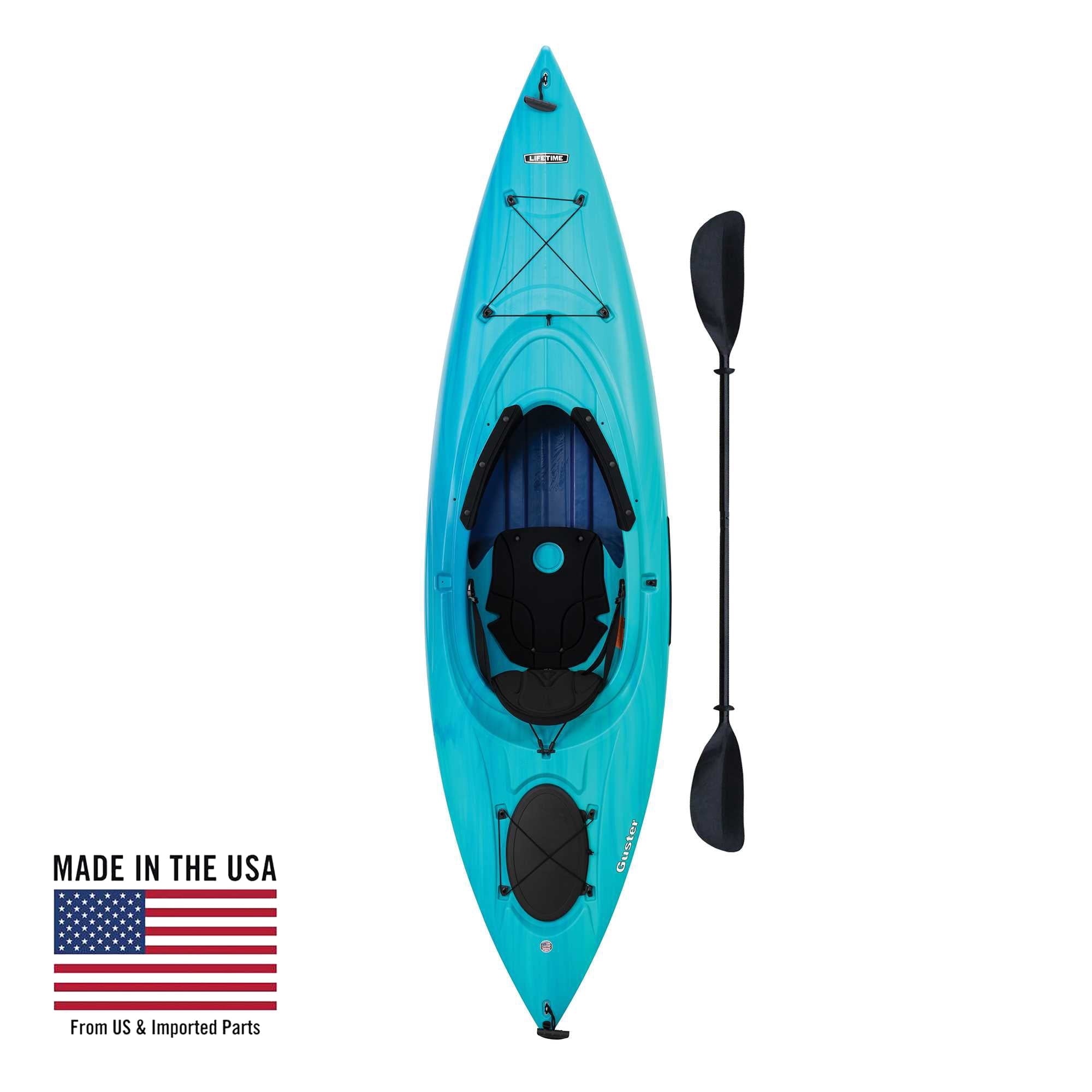 Lifetime Guster 10 ft Sit-Inside Kayak with Paddle, Emerald Fusion (91354)