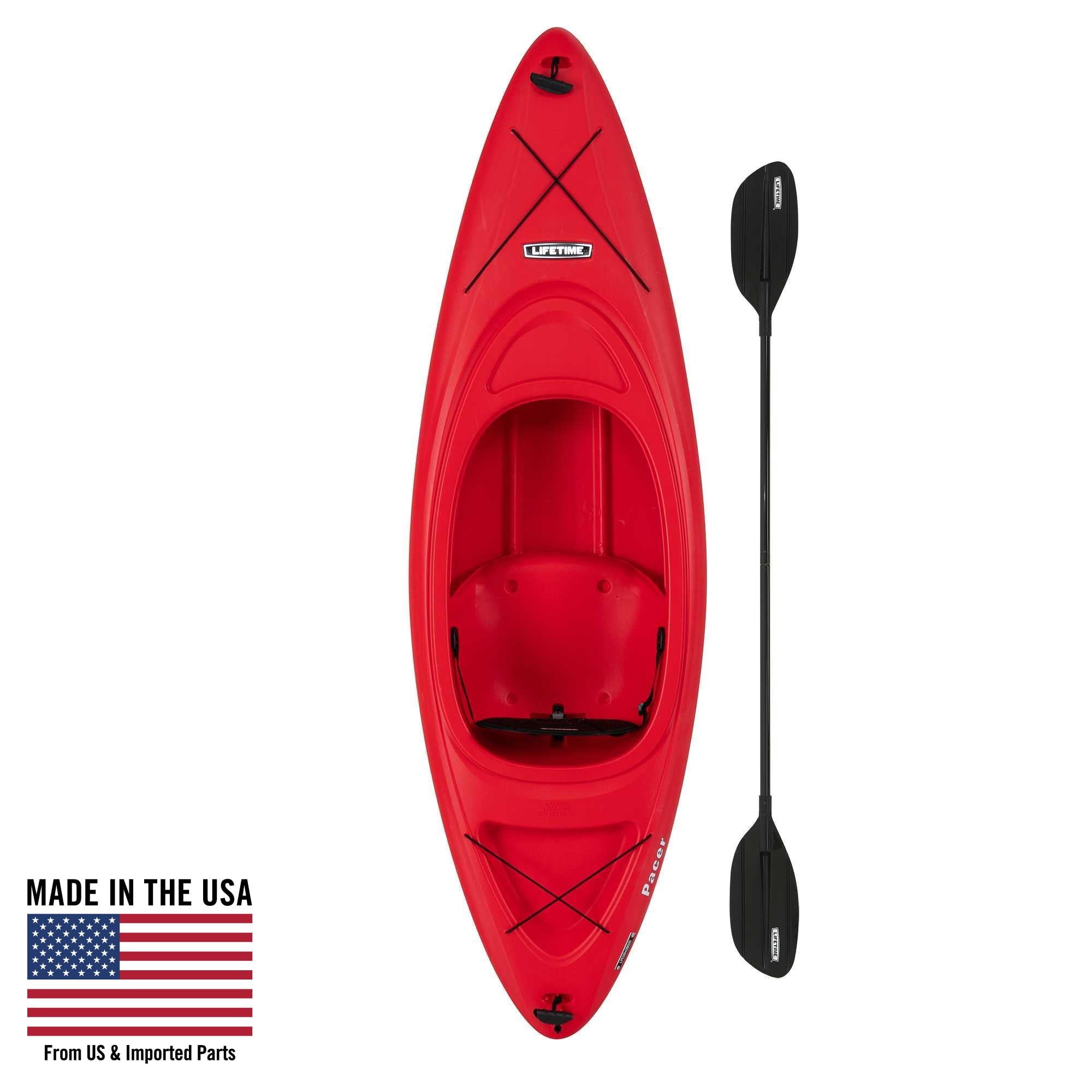 Lifetime Pacer 8 ft Sit-Inside Kayak with Paddle, Green (91032)