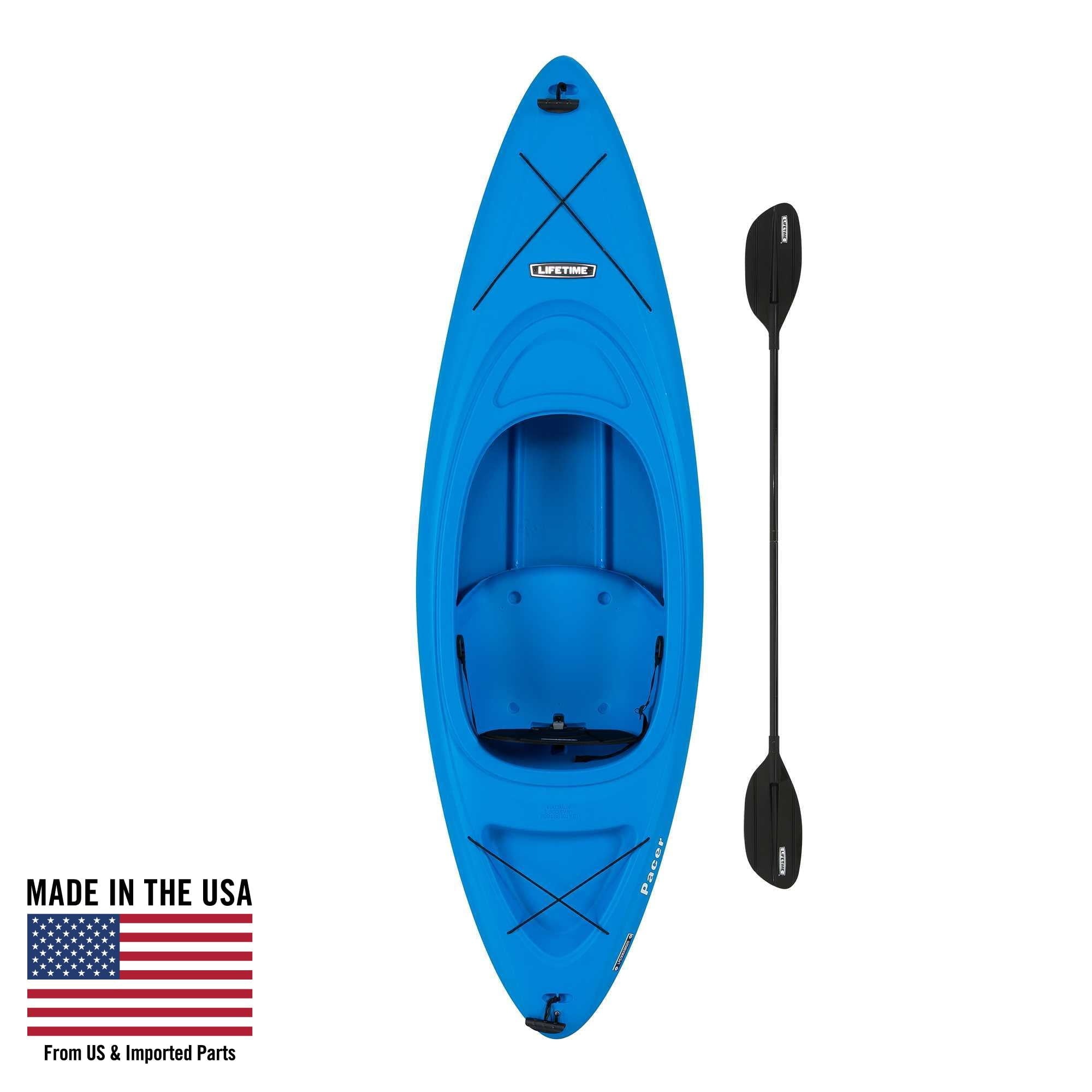 Lifetime Pacer 8 ft Sit-Inside Kayak with Paddle, Green (91032)