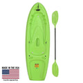 Lifetime Recruit 6.5 ft Youth Sit-On-Top Kayak with Paddle, Lime Green (90765)