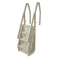 Vinyl Works Adjustable 24 Inch In-Pool Step Ladder for Above Ground Pools, Taupe