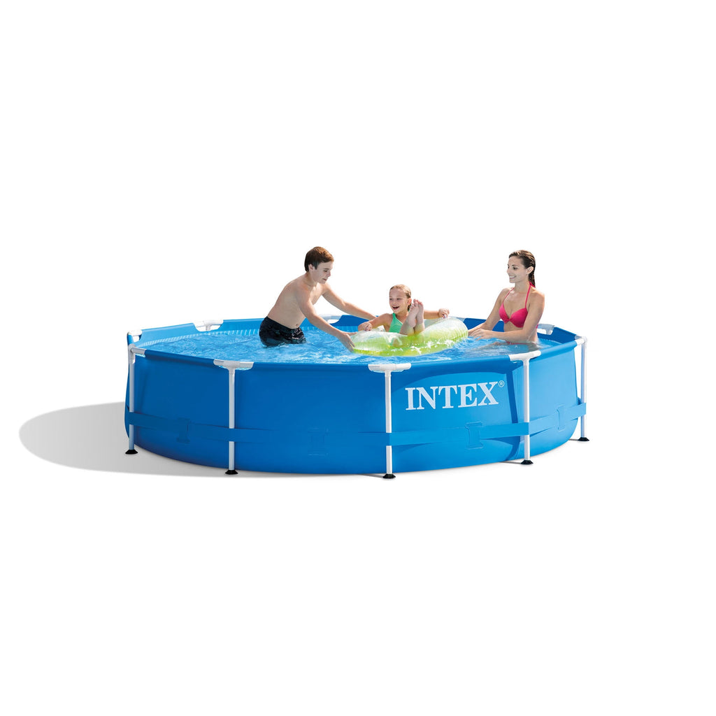 Open Box Intex 10'x30 Above Ground Round Swimming Pool, Pump Not Included