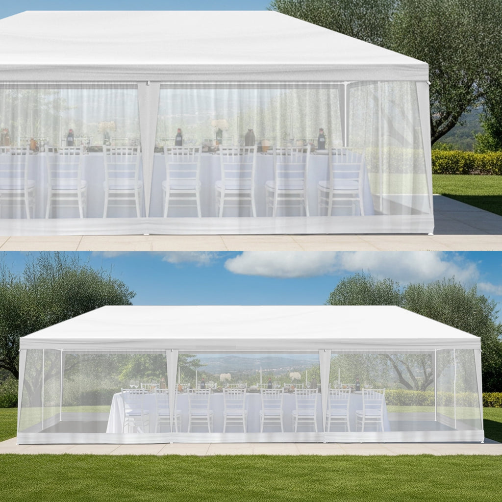 Ktaxon 10' X 30' Canopy Tent with 8 Side Walls for Party Wedding Camping and BBQ