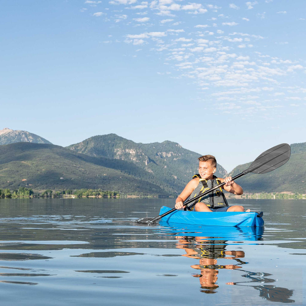 Lifetime Wave 6 ft Youth Sit-On-Top Kayak with Paddle, Fire Red (91401)