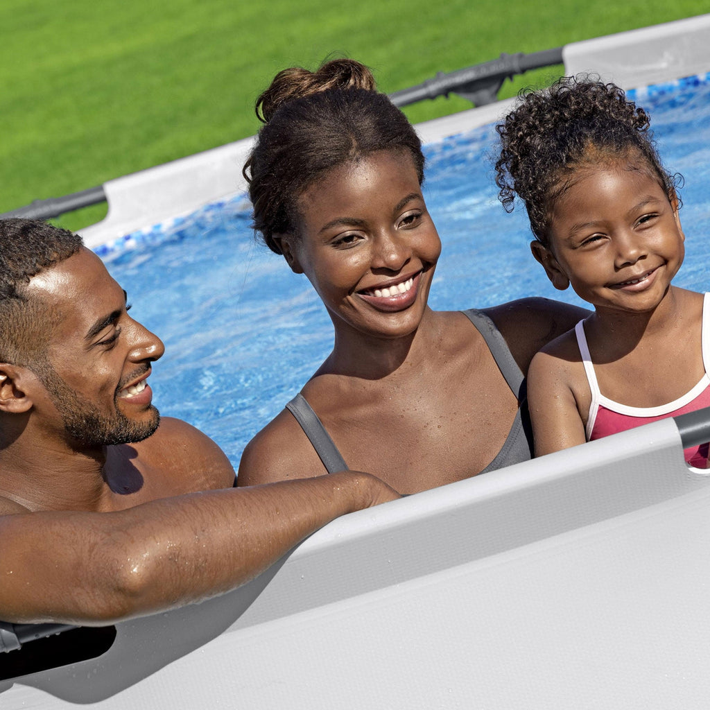 Open Box Bestway 10' x 30 Round Steel Pro MAX Hard Side Family Swimming Pool