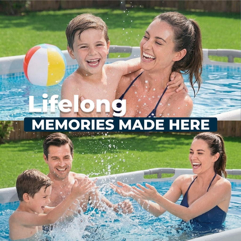Bestway Steel Pro MAX 10 ft x 6 ft 7 In x 33 in, Oval Above Ground Pool Set, Outdoor Frame Swimming Pool