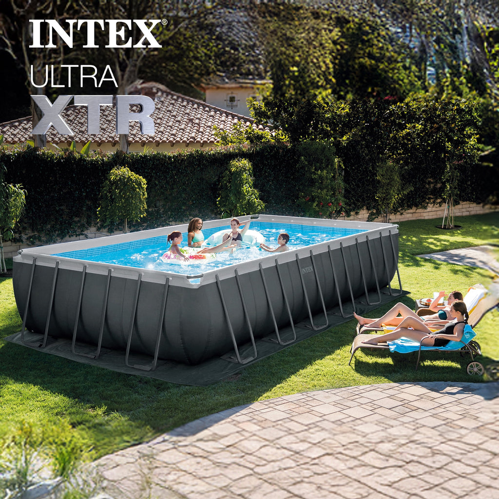 INTEX 24ft x 12ft x 52in Ultra XTR Above Ground Pool, Floats (2 Pack), & Inflatable Cooler