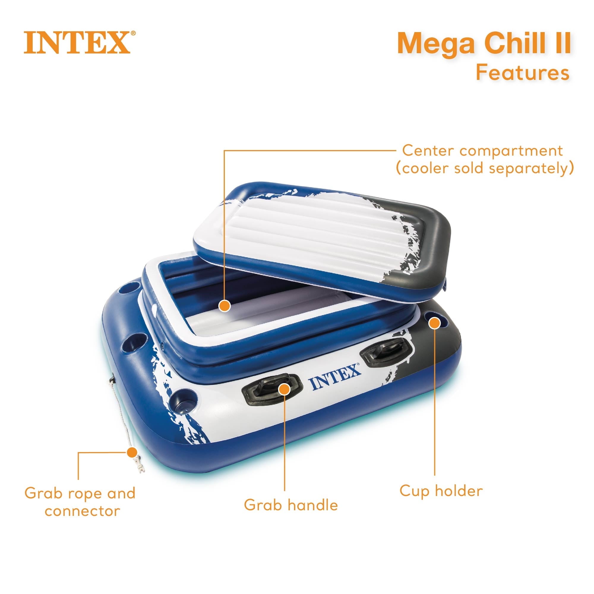 INTEX 24ft x 12ft x 52in Ultra XTR Above Ground Pool, Floats (2 Pack), & Inflatable Cooler