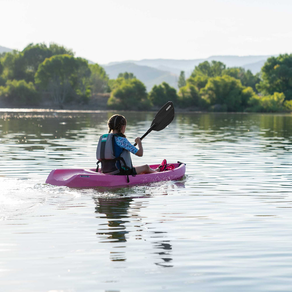 Lifetime Wave 6 ft Youth Sit-On-Top Kayak with Paddle, Fire Red (91401)