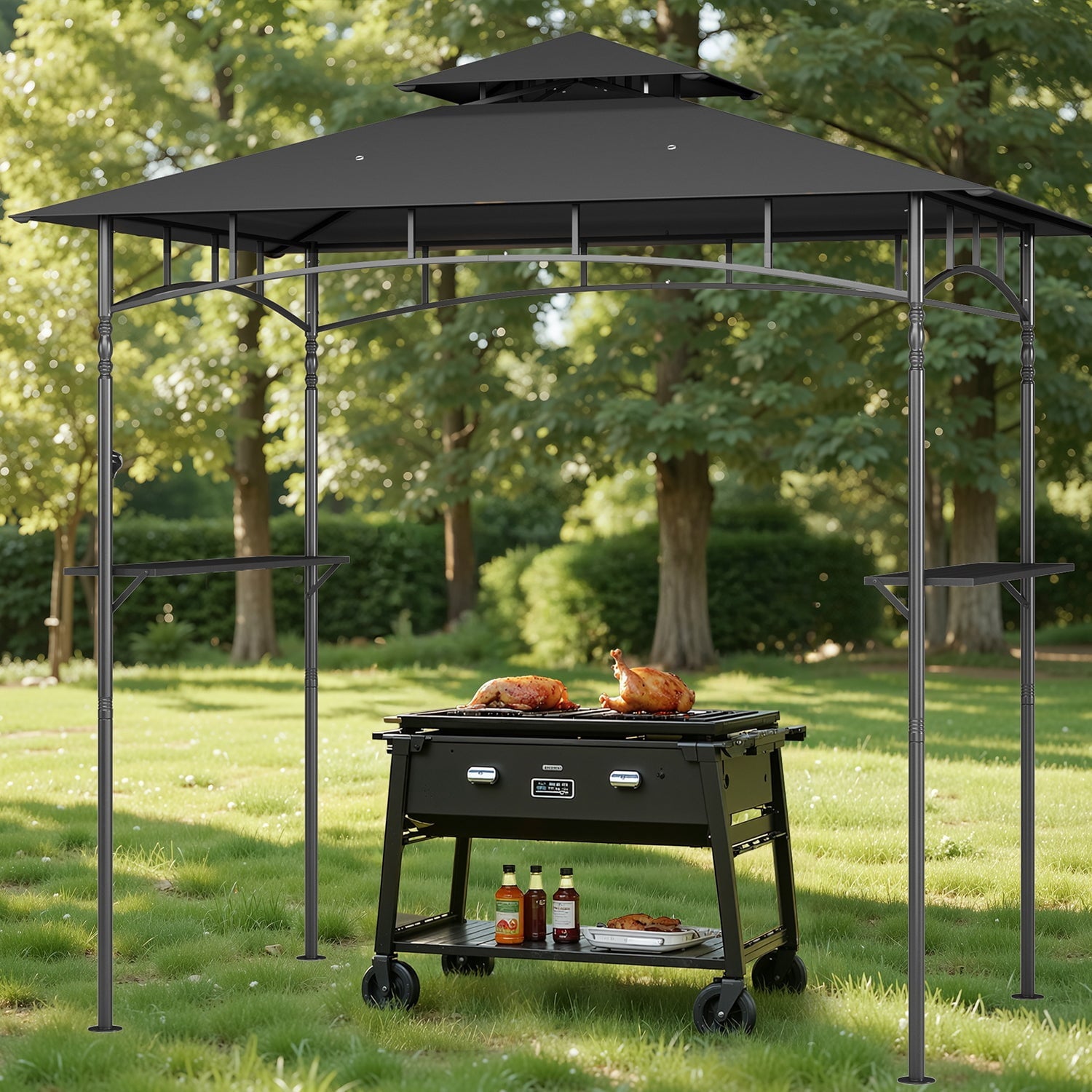 10x10 Pop-Up Canopy Tent with Removable Walls, 3 Height Adjustable Easy Set up Portable Gazebo, For Camping, White