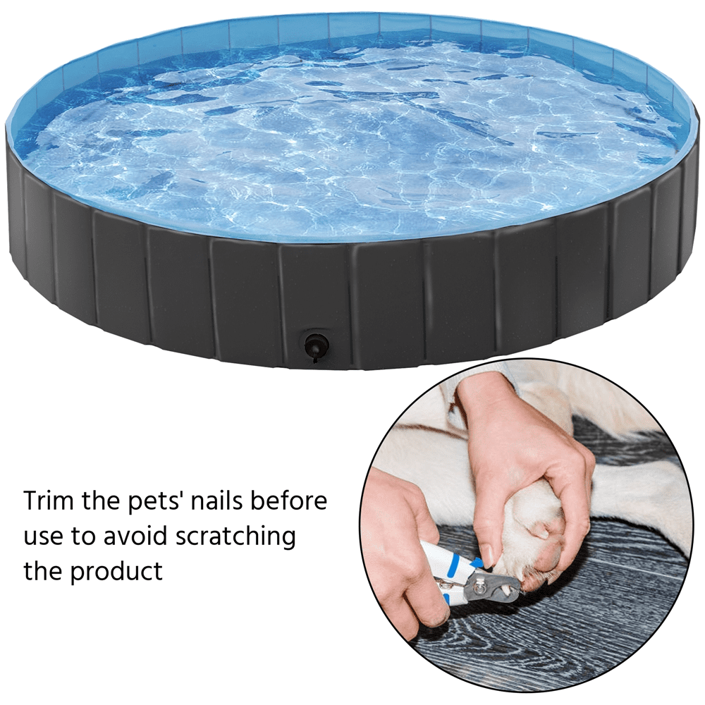 Alden Design 63'' Foldable Pet Swimming Pool for Indoor and Outdoor, Blue