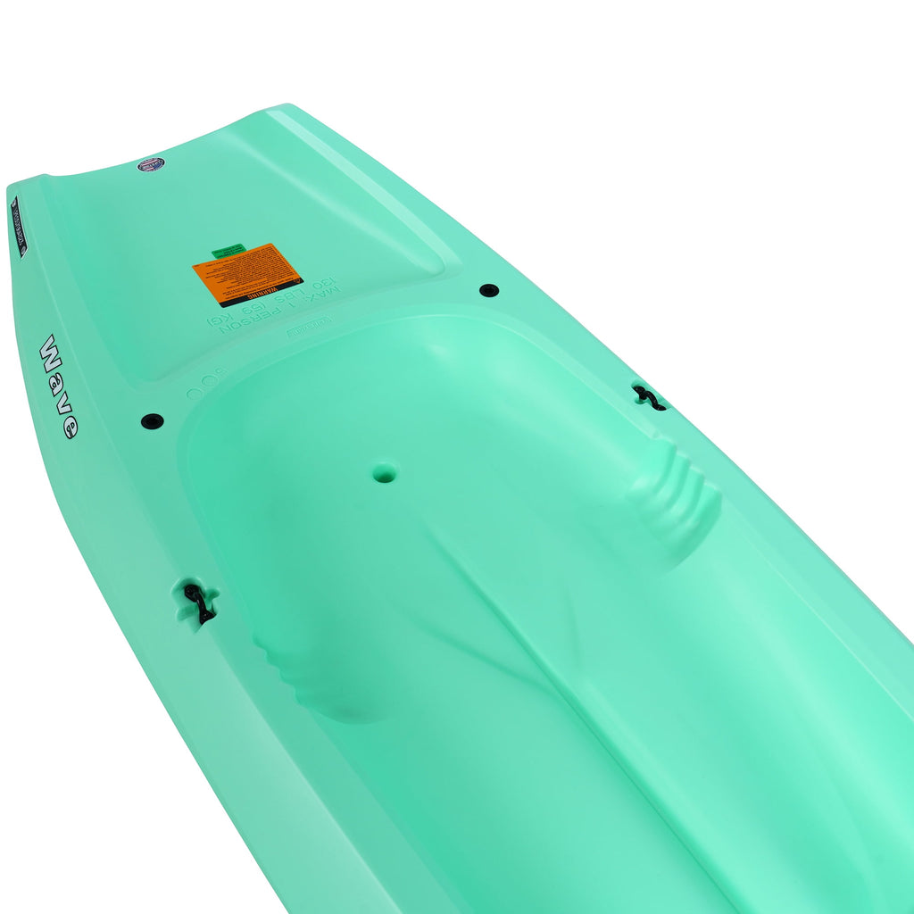 Lifetime Wave 6 ft Youth Sit-On-Top Kayak with Paddle, Fire Red (91401)