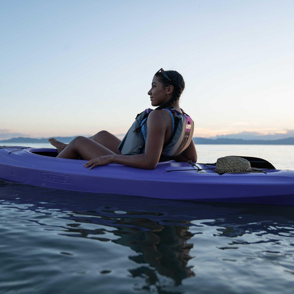 Lifetime Charger 10 ft Sit-Inside Kayak with Paddle, Seaside Dualtone (91349)