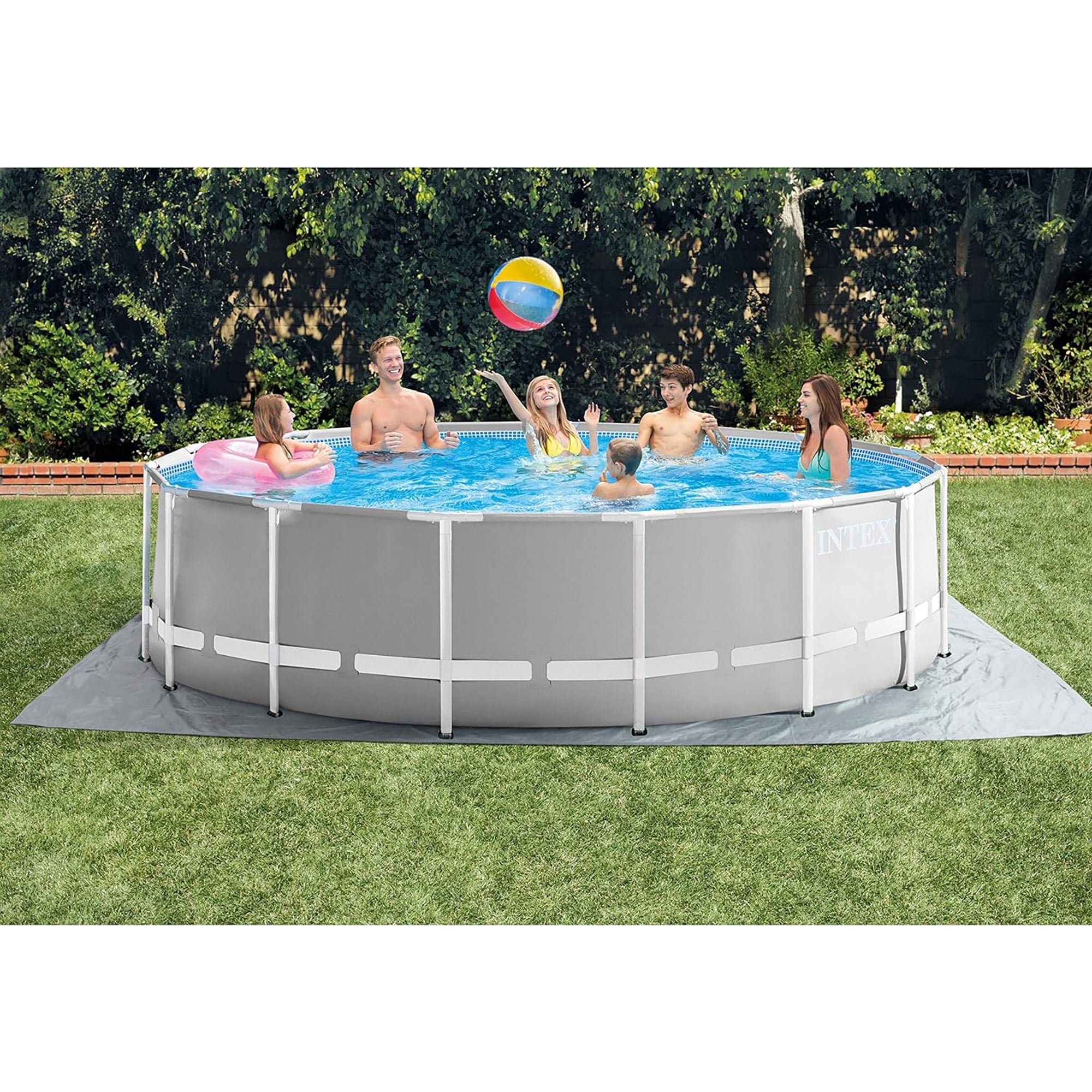 Intex 26719EH 14ft x 42in Prism Frame Above Ground Swimming Pool with Pump