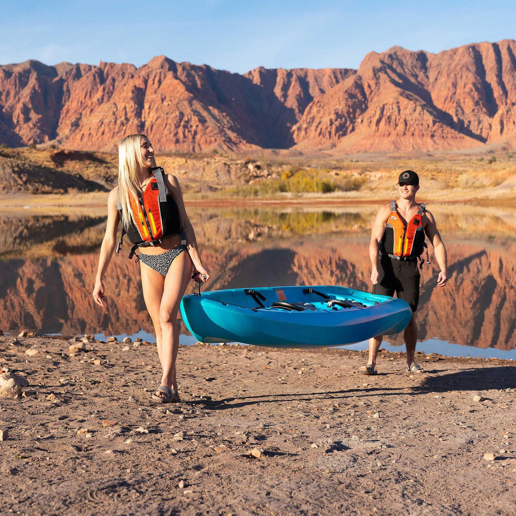 Lifetime Envoy 10.5 ft Sit-On-Top Tandem Kayak with Paddles, Sky Fusion (91192)