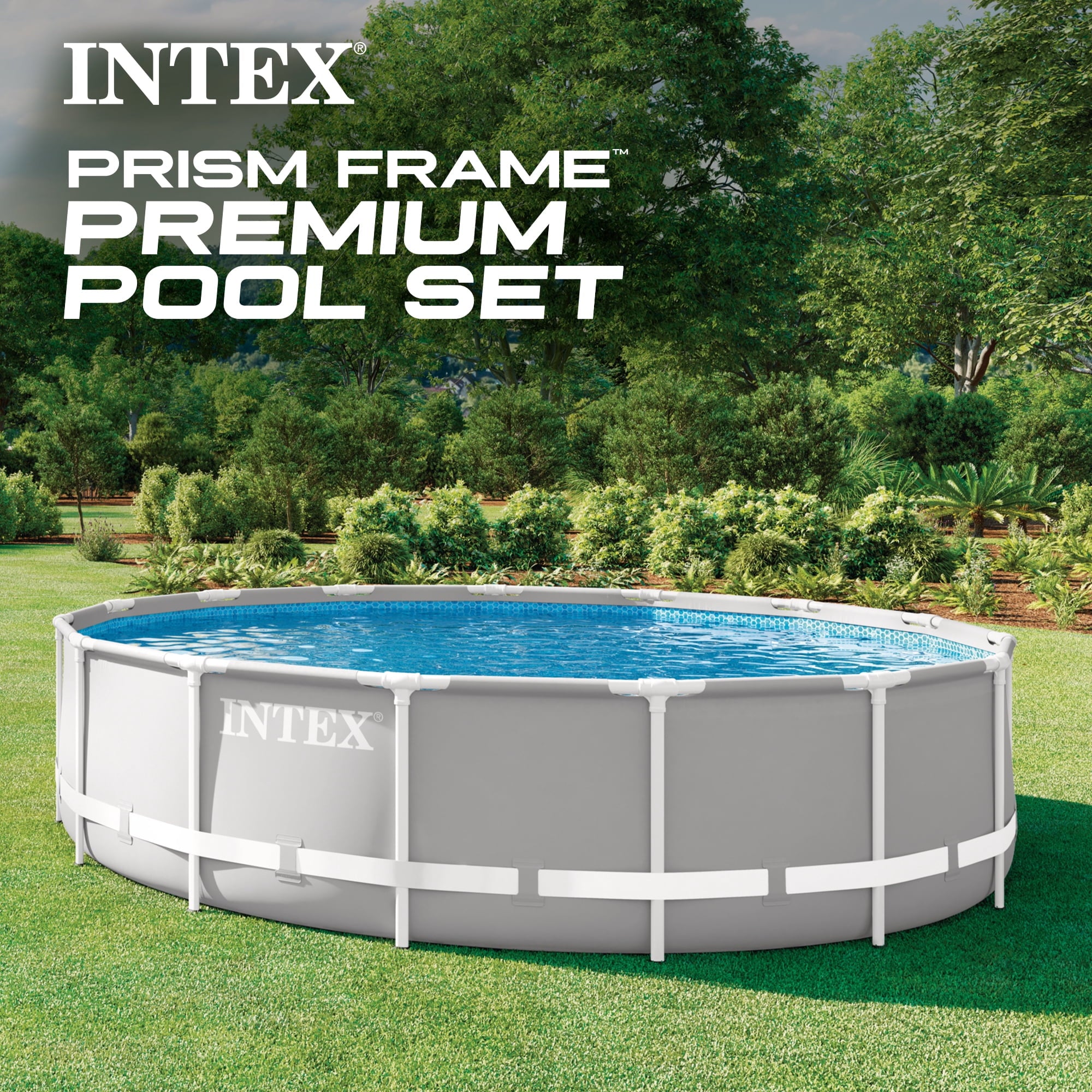Intex 26719EH 14ft x 42in Prism Frame Above Ground Swimming Pool with Pump