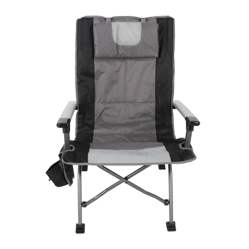 Ozark Trail High Back Camping Chair, Pink with Cupholder, Pocket, and Headrest, Adult