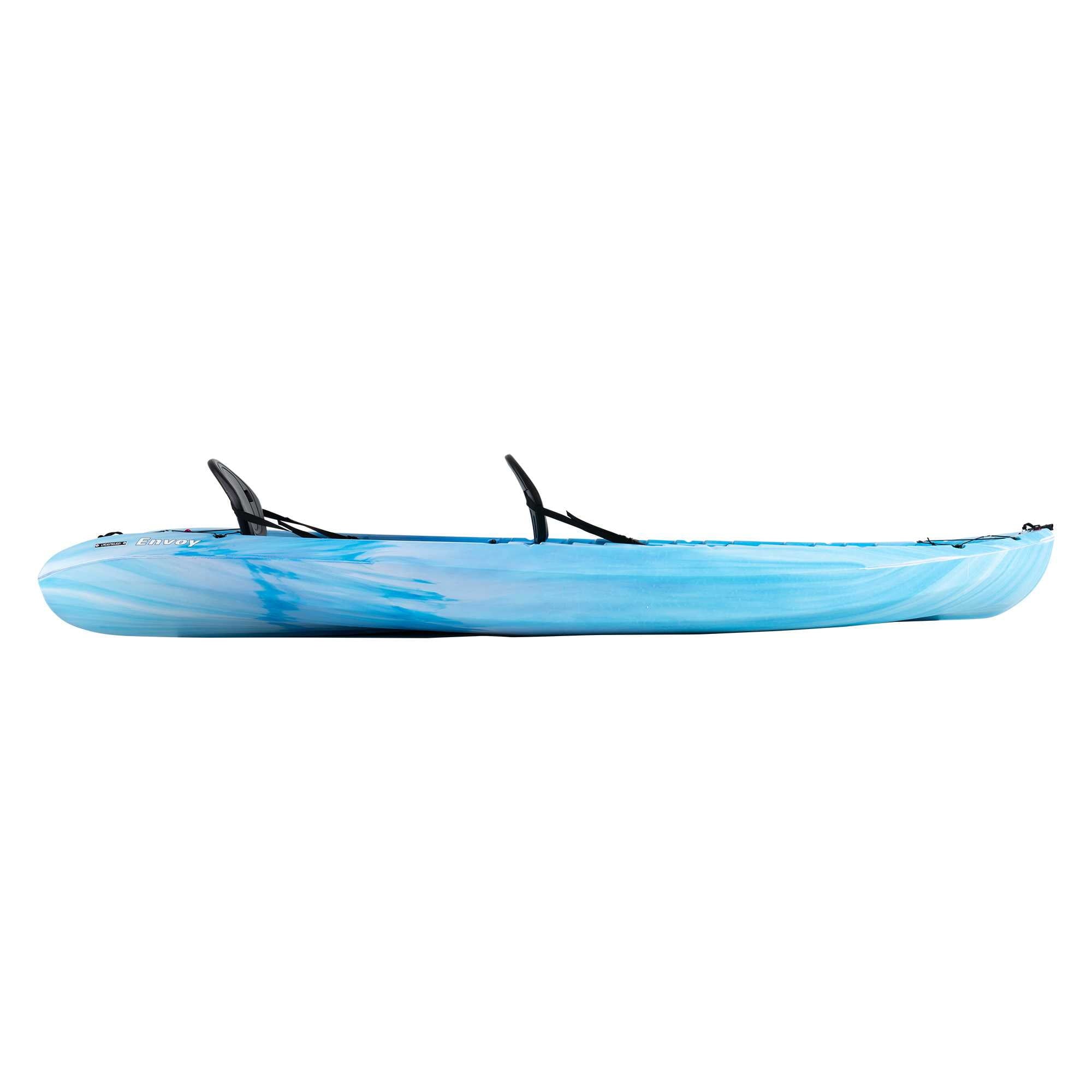 Lifetime Envoy 10.5 ft Sit-On-Top Tandem Kayak with Paddles, Sky Fusion (91192)