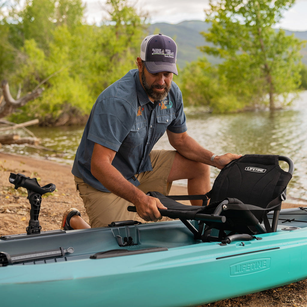 Lifetime Tamarack Pro-Comfort 10 ft 3 in Sit-On-Top Kayak with Paddle, Eclipse Fusion (91058)