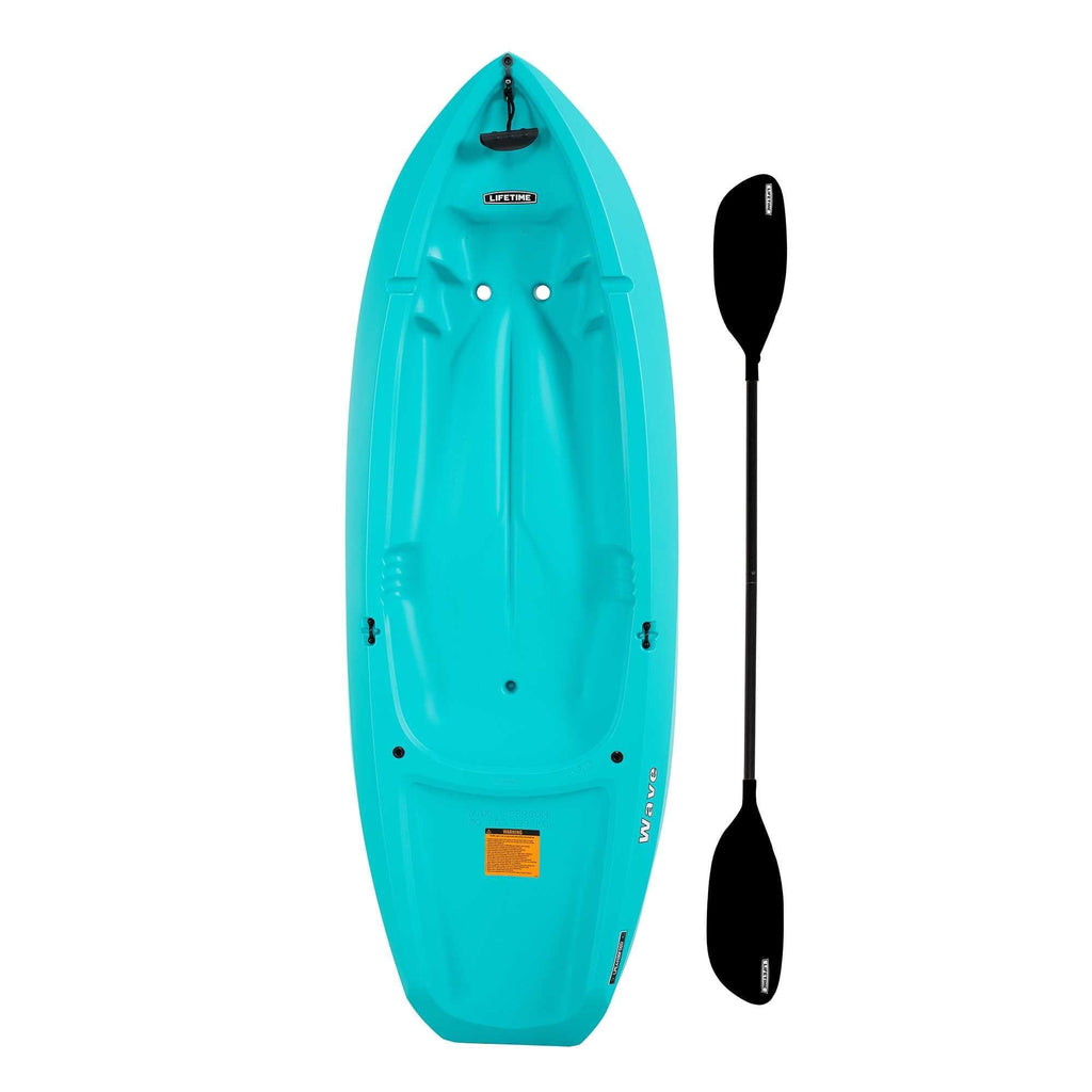 Lifetime Wave 6 ft Youth Sit-On-Top Kayak with Paddle, Fire Red (91401)