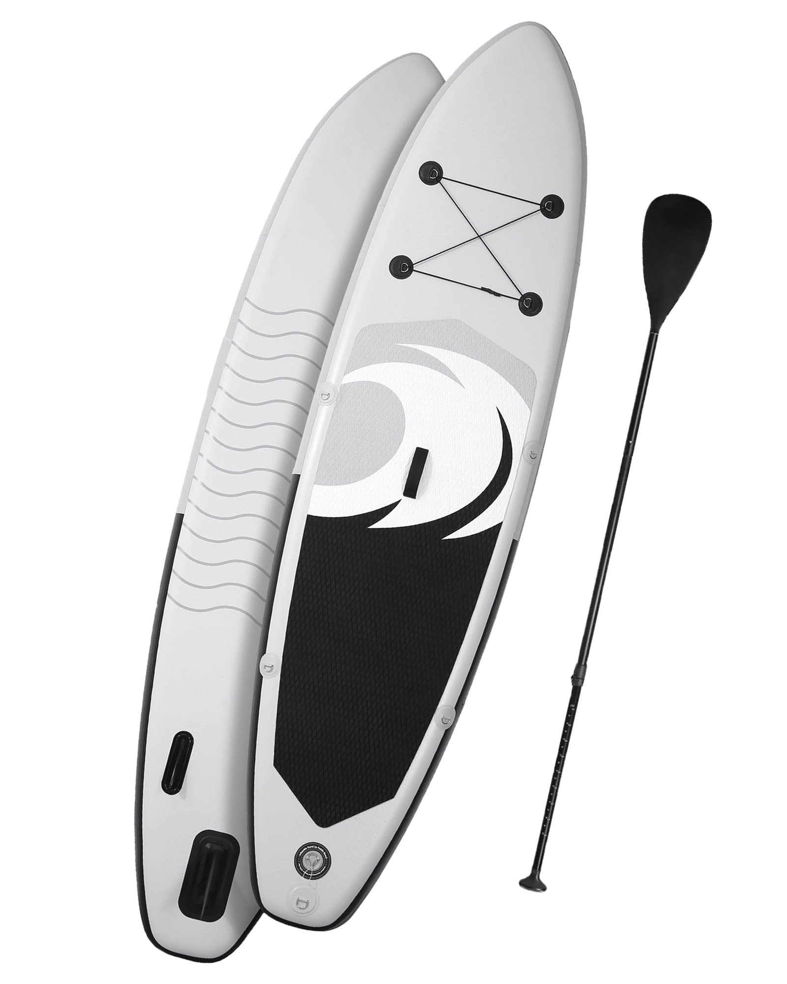 Naipo 10 in Inflatable Stand up Paddle Board 6 in Thick  SUP Paddle Board with Paddleboard Accessories Triple Action Pump Fishing Green