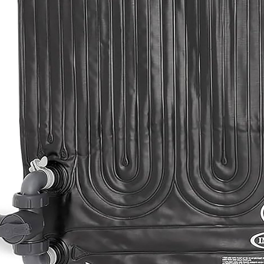 Intex: Solar Heater Mat - 47 Black, Water Warming Pad for 8k Gal Above Ground Swimming Pool, Raise Temperature 5-9 Degrees, Hose Attachment, Adapters