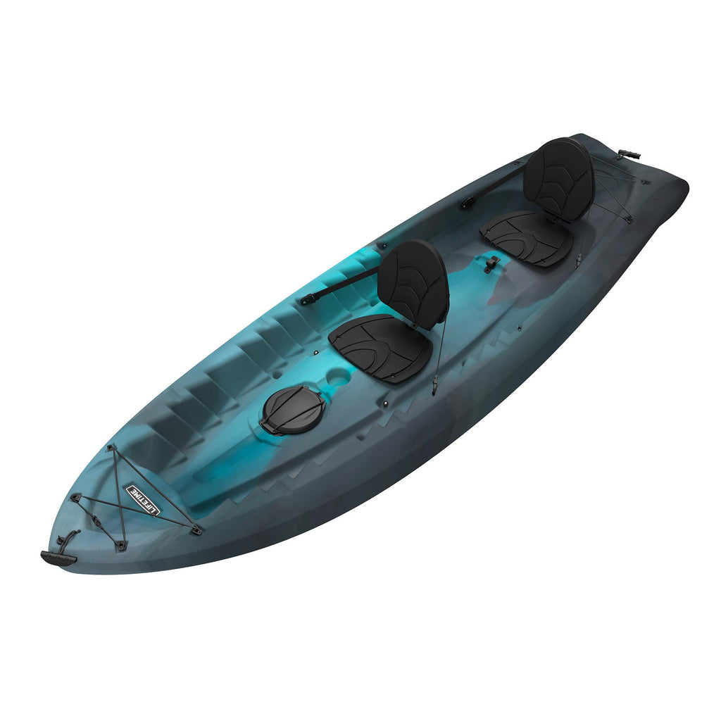 Lifetime Envoy 10.5 ft Sit-On-Top Tandem Kayak with Paddles, Sky Fusion (91192)