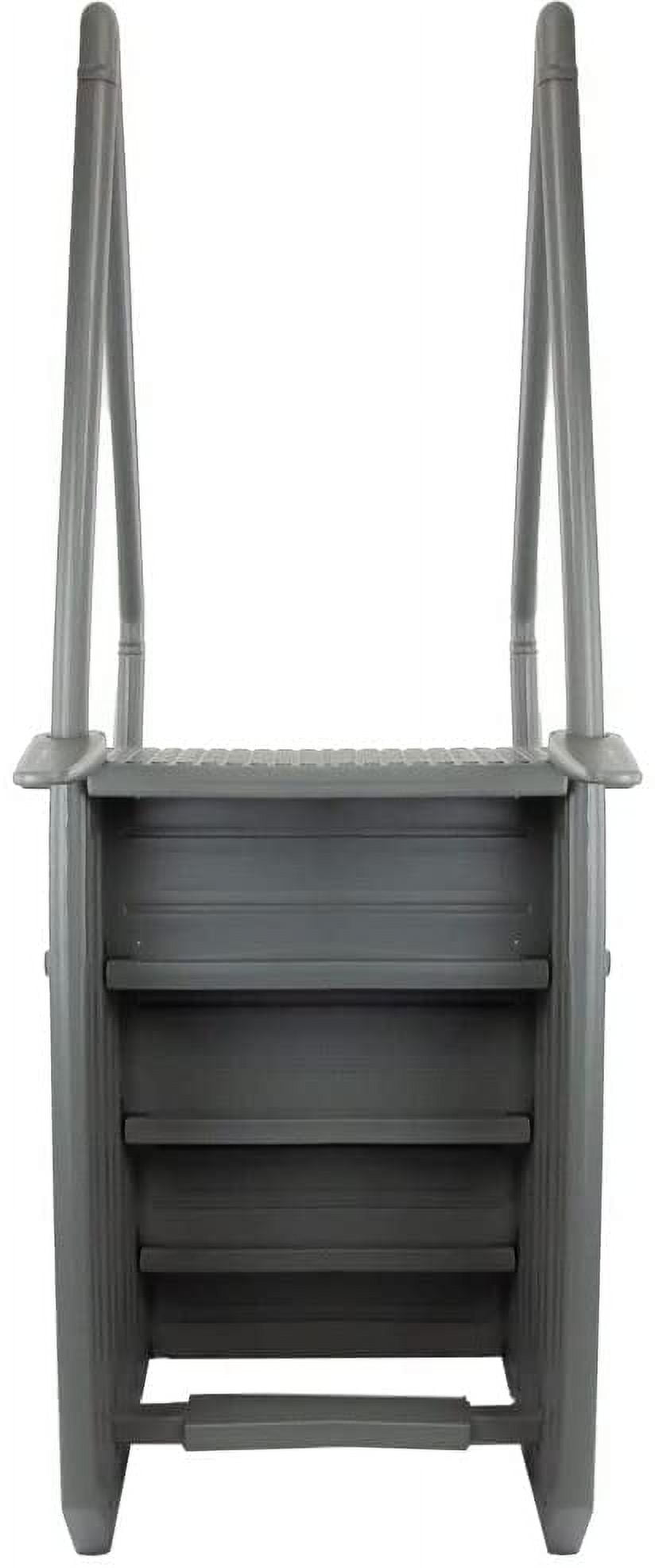 Aqua Select White Outside Flip-up Safety Ladder for Above Ground Pools 48-54H